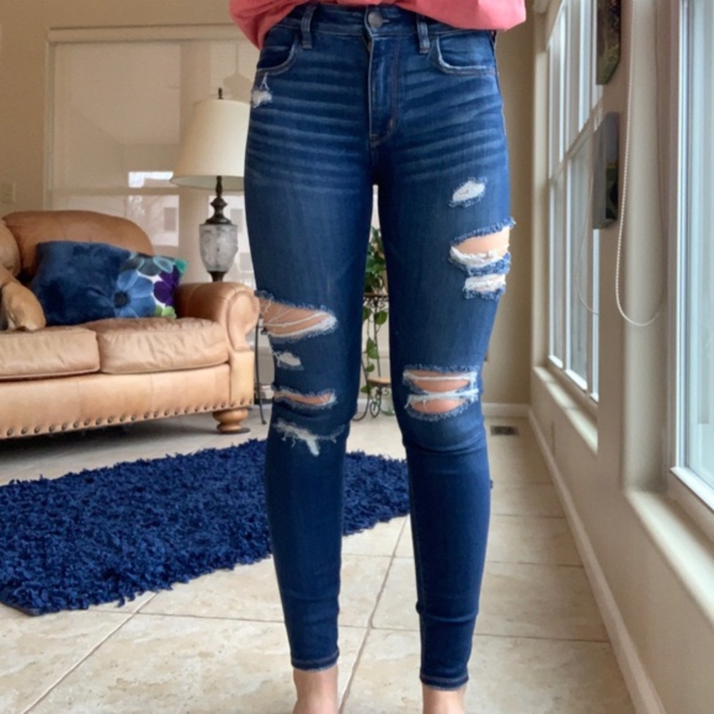 American Eagle Ripped Skinny Jeans